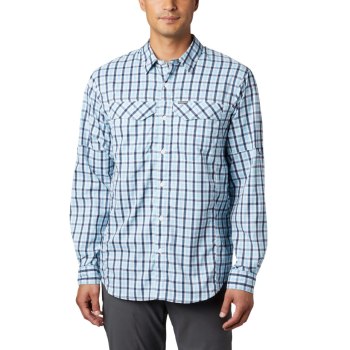 Columbia Muške Košulje - Silver Ridge Lite Plaid Long Sleeve Tamnoplave | JYHK-01697